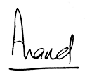 Dr Anand signature Dr Anand signature