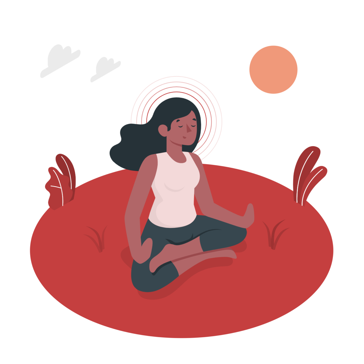 Woman meditating Woman meditating