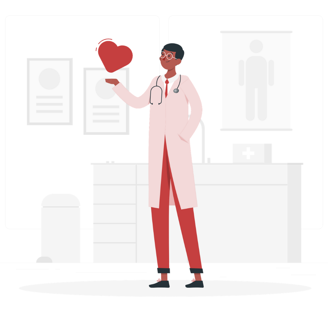 Doctor holding a heart Doctor holding a heart